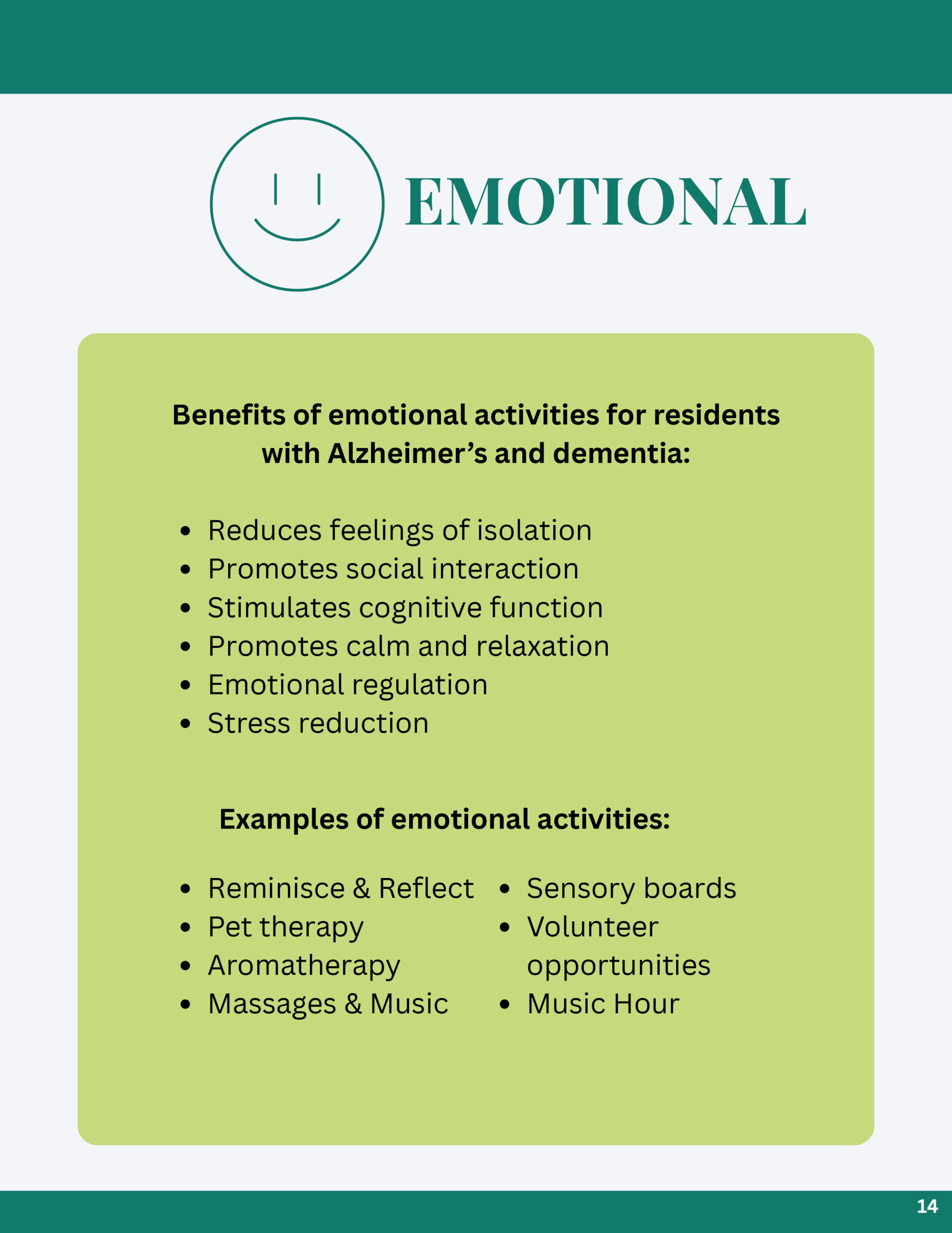 The Pinnacle of Louisville - Memory Care - Peak Memories Page 14